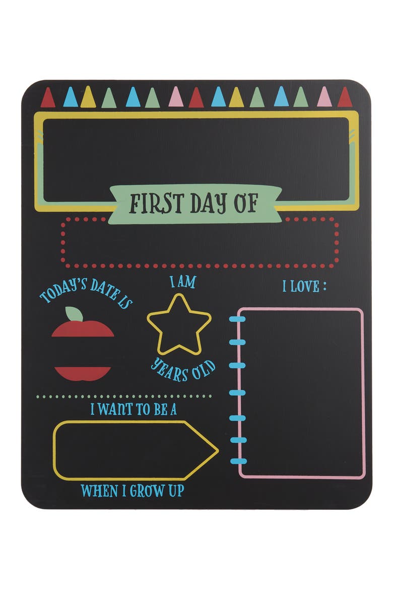 First Day Of School Chalkboard, Main, color, NO COLOR