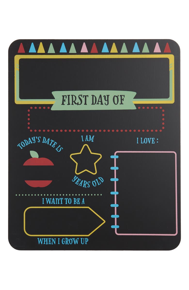Pearhead First Day Of School Chalkboard, Main, color, 