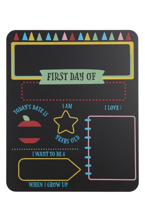 First Day Of School Chalkboard