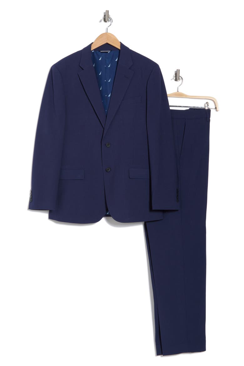 Blue Solid Suit, Alternate, color, BLUE SOLID