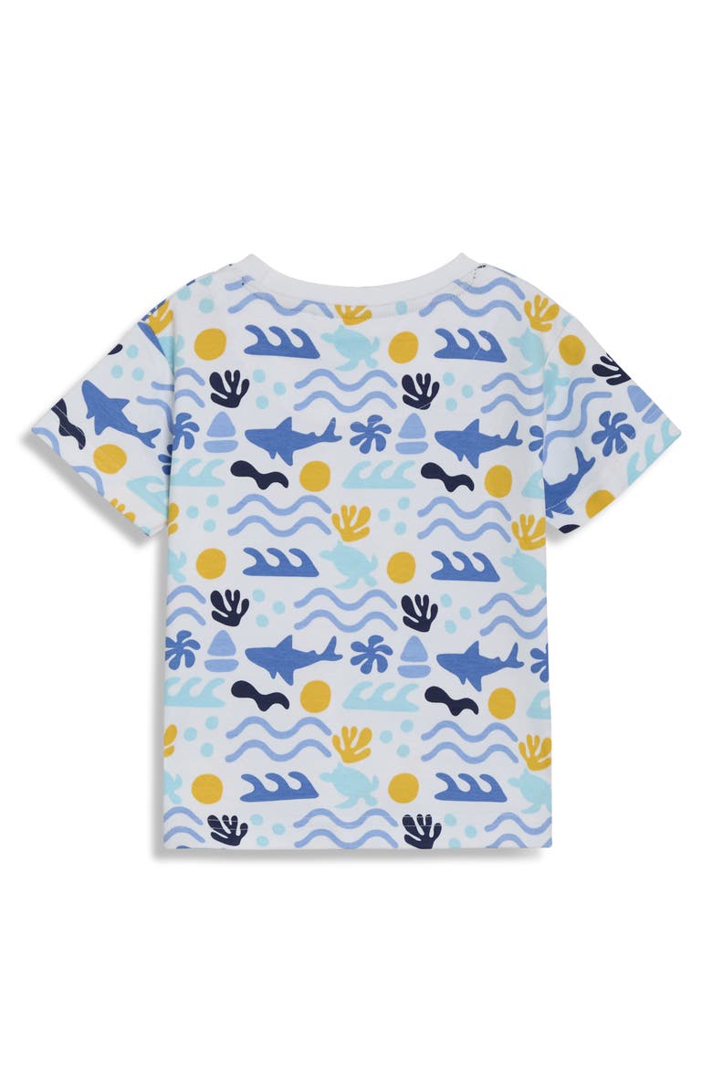 JOJO MAMAN BEBE Sea Ocean T-Shirt & Shorts Set, Alternate, color, Navy