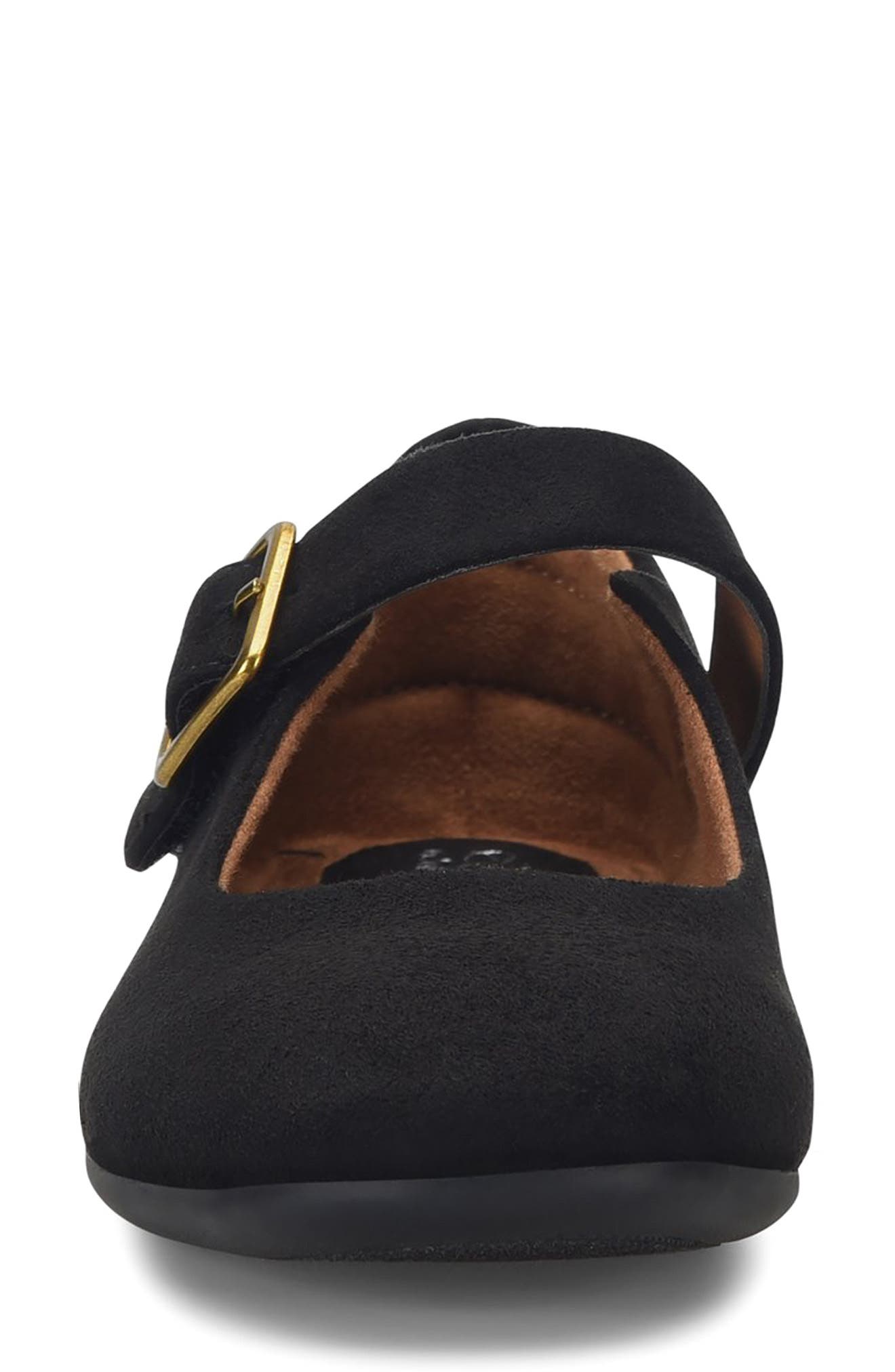 EUROSOFT Kendal Mary Jane Flat, Alternate, color, Black Suede