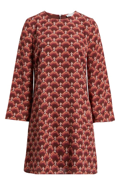 Chelsea28 Geo Print Shift Dress In Brown