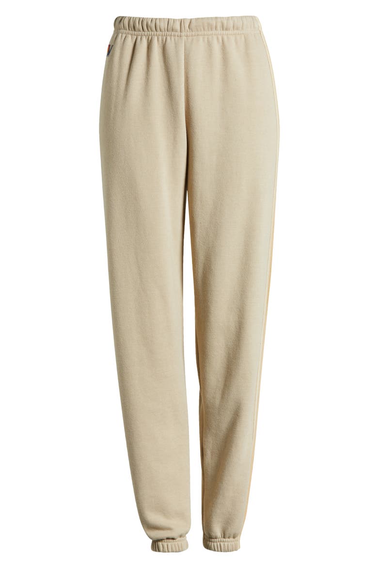 Stripe Sweatpants, Alternate, color, SANDTAN