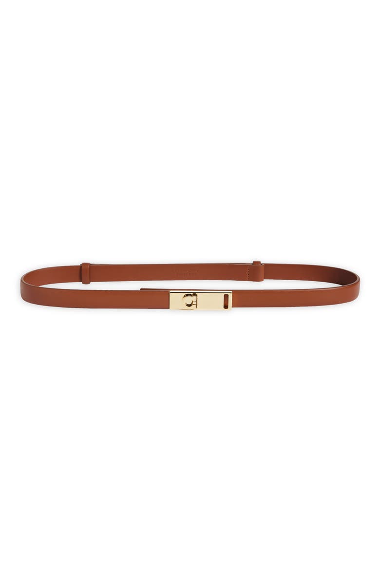 Hug Gancio Expandable Leather Belt, Main, color, NEW COGNAC