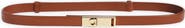 FERRAGAMO Hug Gancio Expandable Leather Belt
