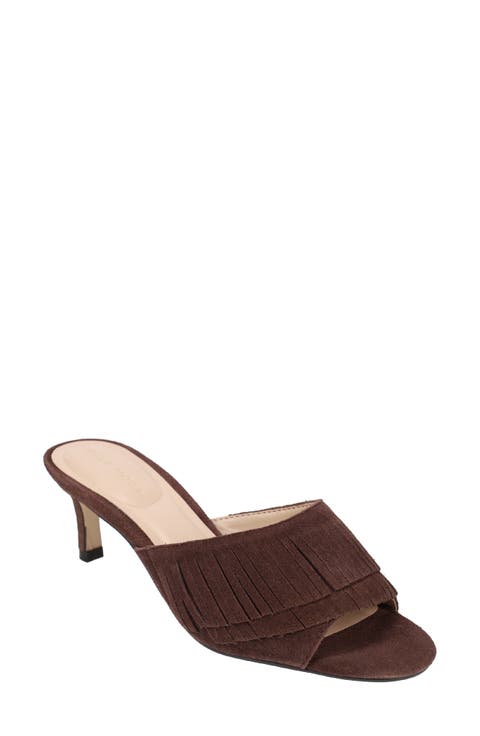 Venna Fringe Slide Sandal