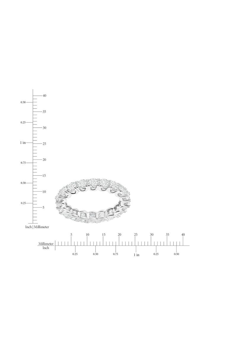 Round-Cut Cubic Zirconia Eternity Ring, Alternate, color, PURE PLATINUM/ CLEAR STONE