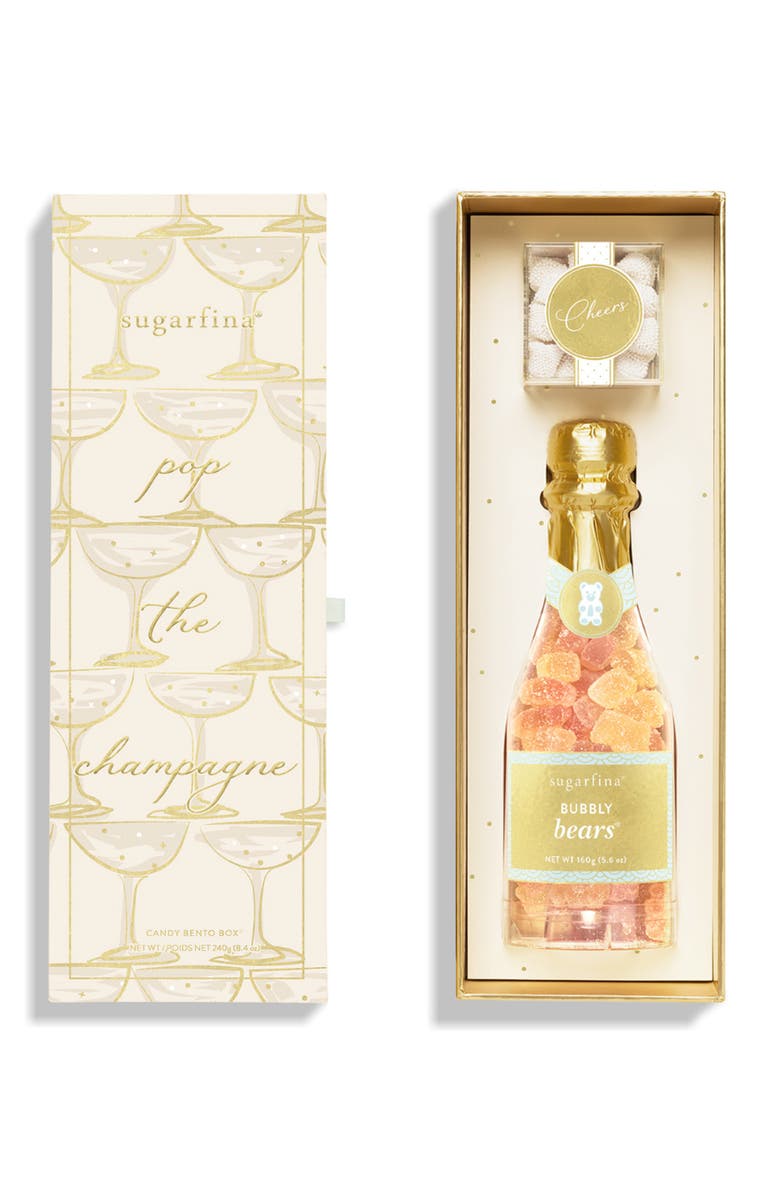 sugarfina Pop the Champagne Candy Bento Box, Main, color,