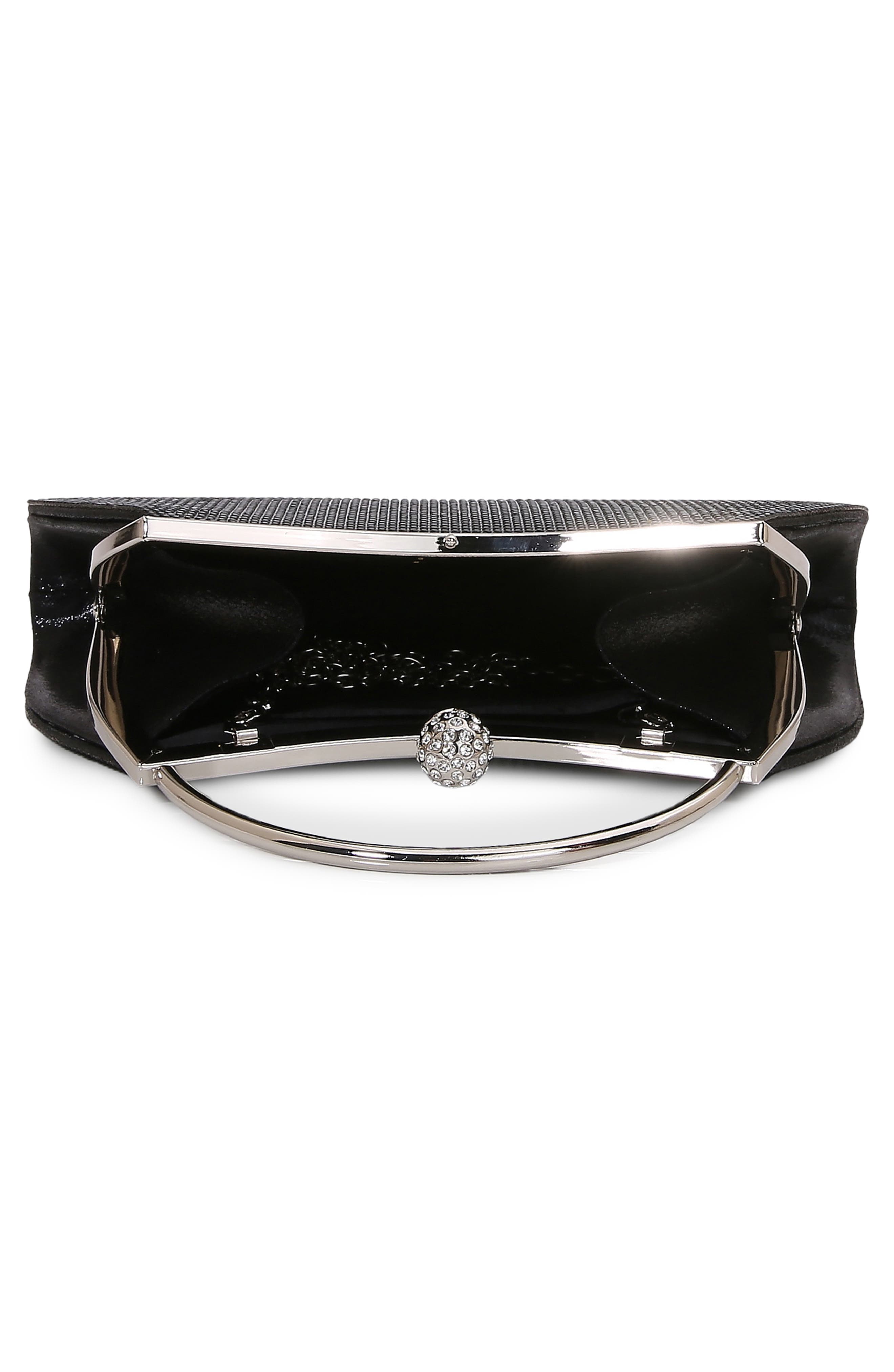 BERNESS Rhinestone Top Handle Bag, Alternate, color, Black