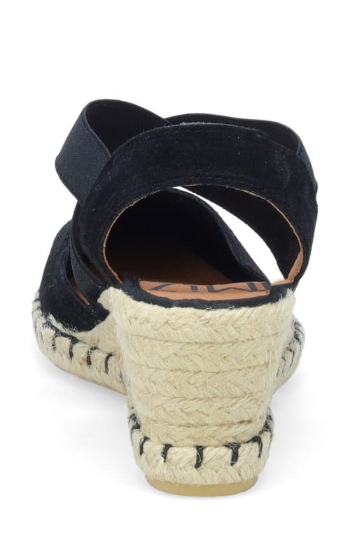 Miz Mooz Mona Wedge Heel Sandal In Black