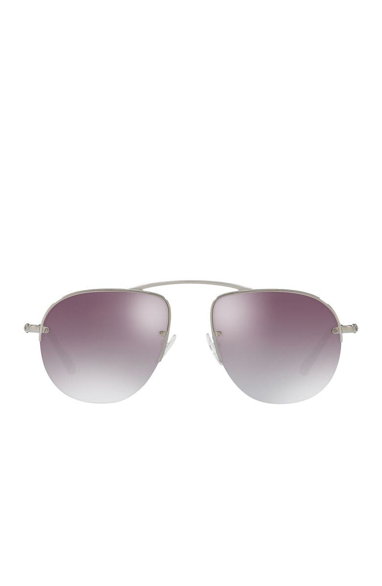Prada 55mm Pilot Sunglasses, Alternate, color,