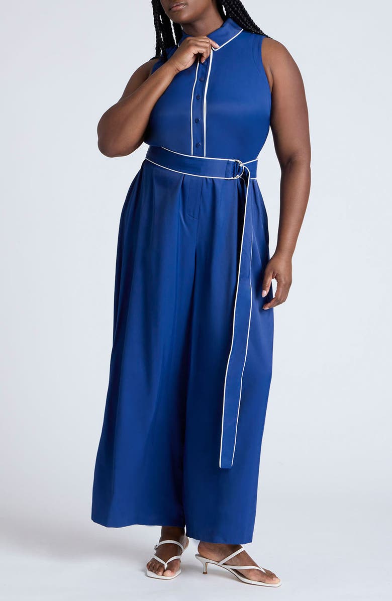 ELOQUII Tennis Belted Sleeveless, Main, color, 