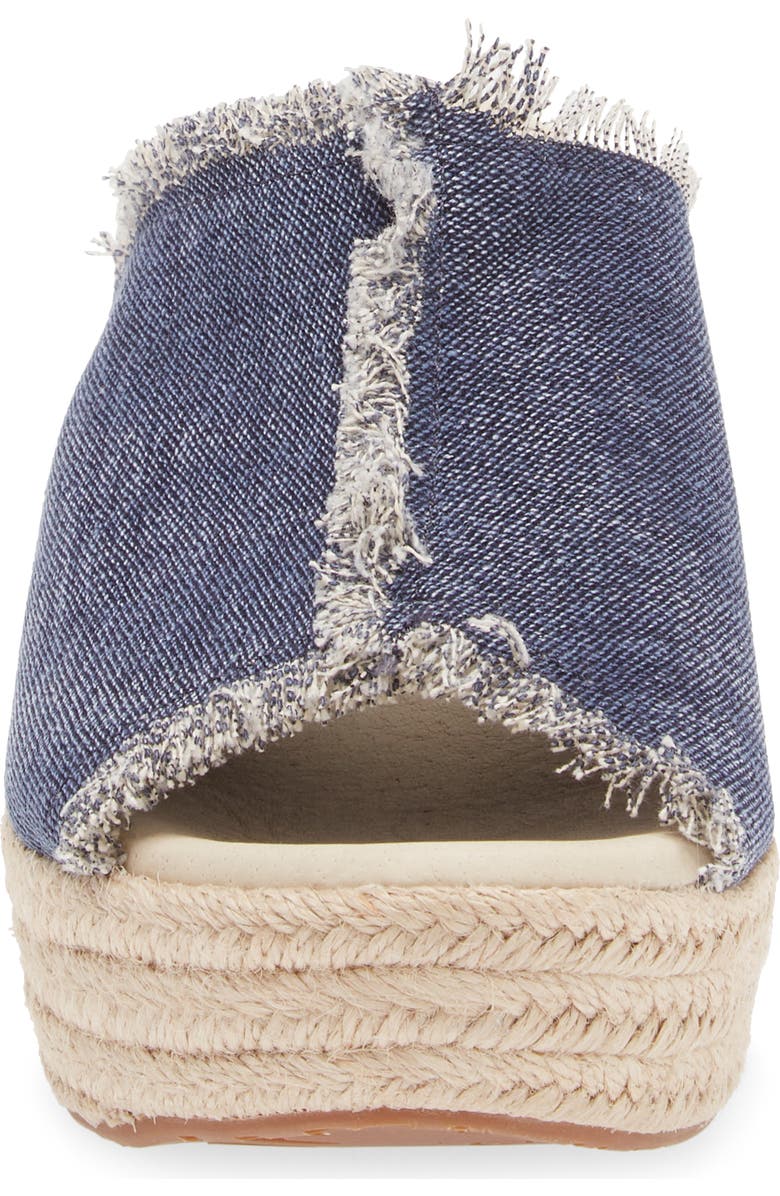 Chocolat Blu Platform Wedge Sandal, Alternate, color, Indigo Linen