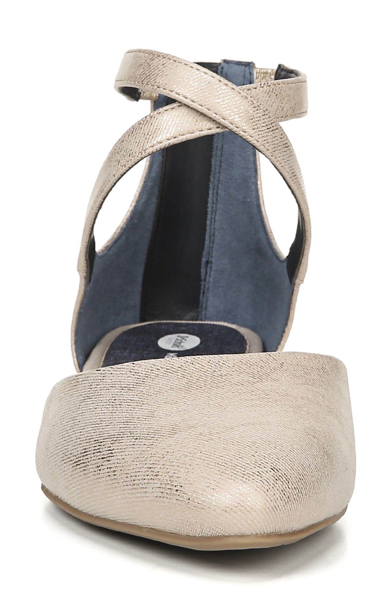 Adjustify Flat, Alternate, color, BEIGE FAUX LEATHER