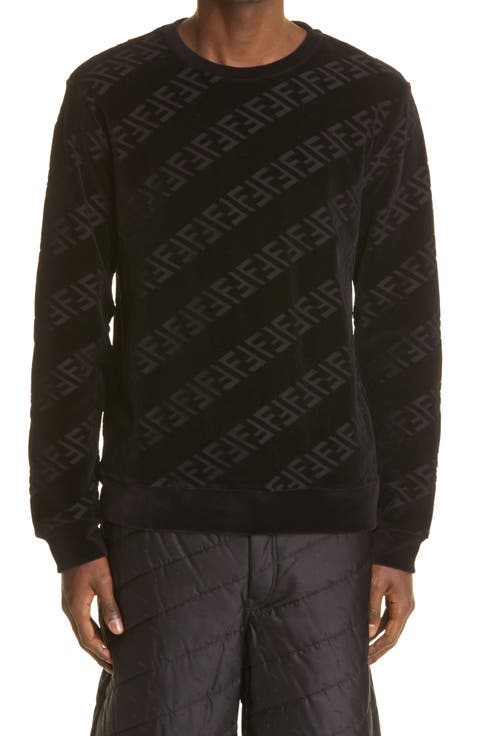 FF Logo Velvet Sweatshirt