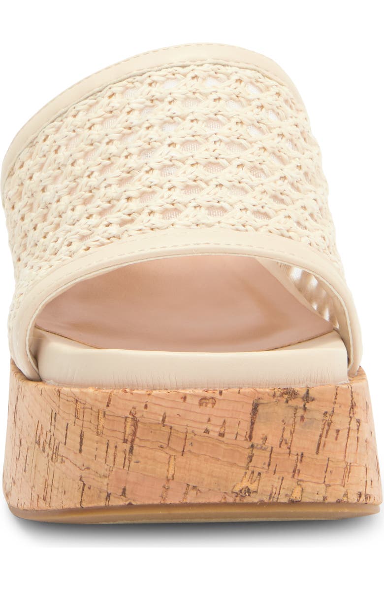 Steve Madden Corah Latticed Platform Sandal, Alternate, color, Bone