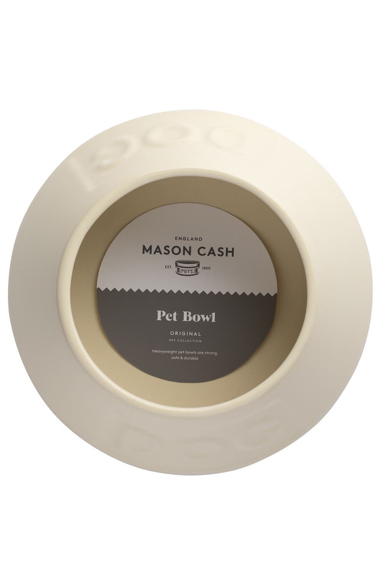 MASON CASH Non Tip Dog Bowl, Cream, 8.3 Inches, 54oz, Alternate, color, Off-White