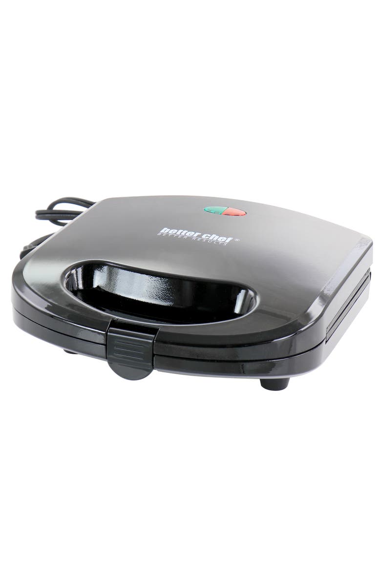 Nonstick Panini Contact Grill, Main, color, Black