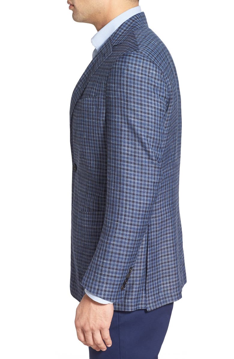 Peter Millar 'Coastal Check' Classic Fit Plaid Sport Coat, Alternate, color,