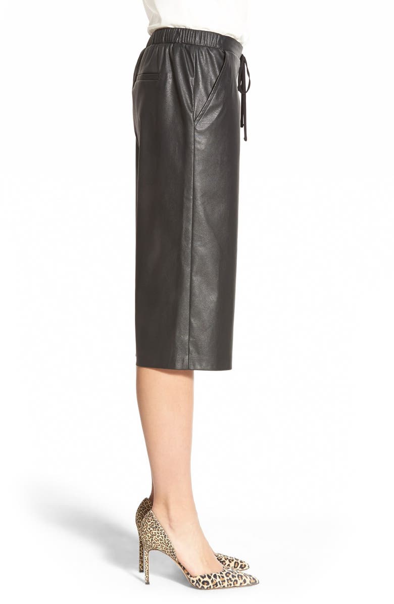 Search for Sanity Faux Leather Culottes, Alternate, color,