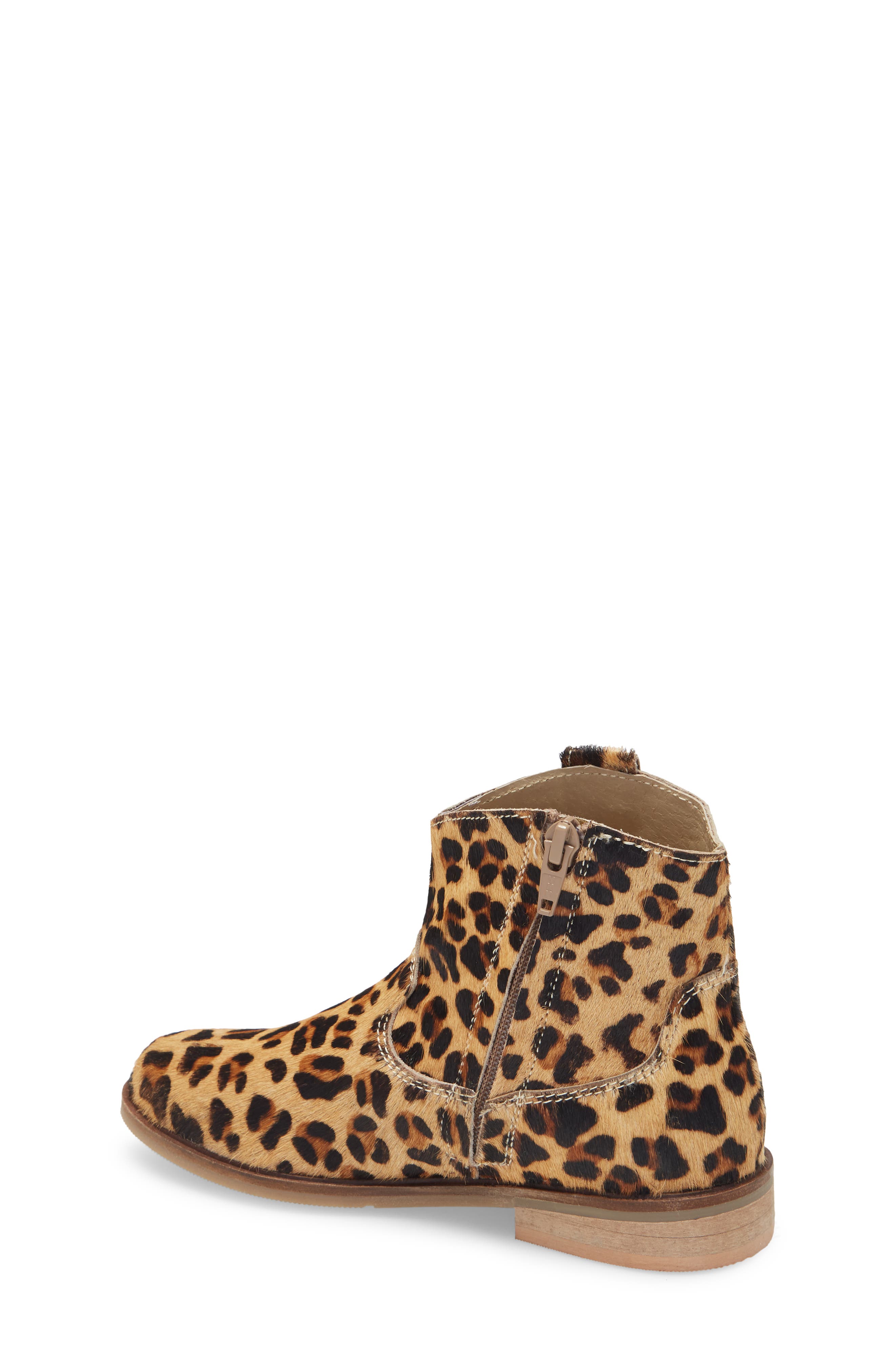 Mini Boden Boden Leopard Spot Genuine Calf Hair Western Boot, Alternate, color, 