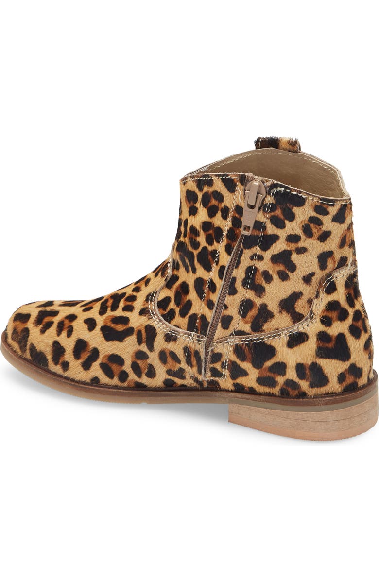 Mini Boden Boden Leopard Spot Genuine Calf Hair Western Boot, Alternate, color,
