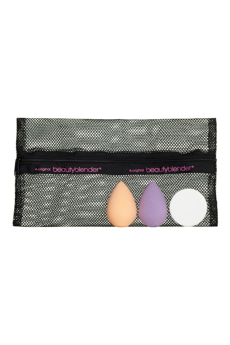 air.port.pro Makeup Sponge Applicator & Large Cosmetics Bag Set, Main, color, NO COLOR