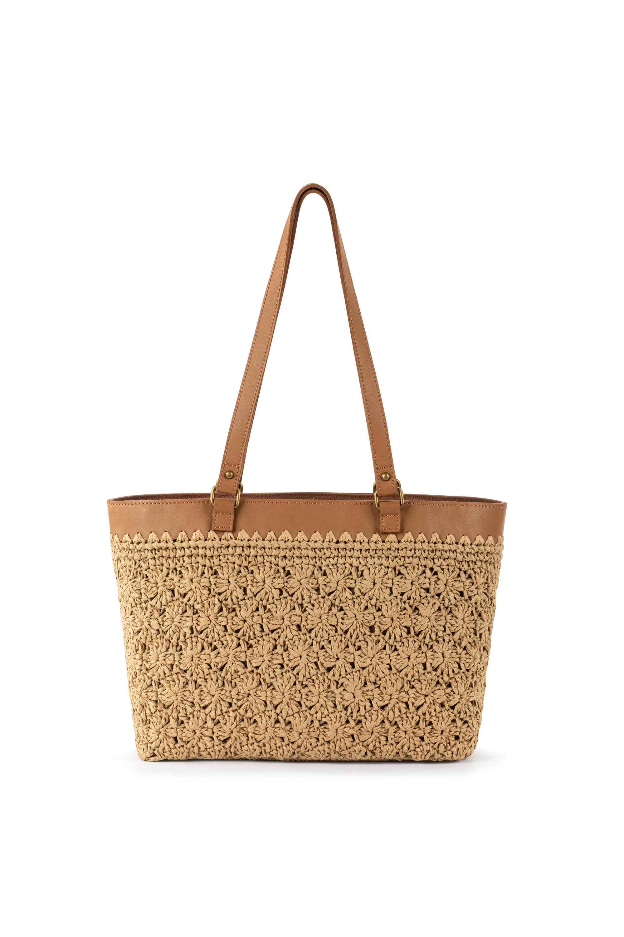 The Sak Metro Tote Bag  - Crochet, Alternate, color, Natural Primrose Straw