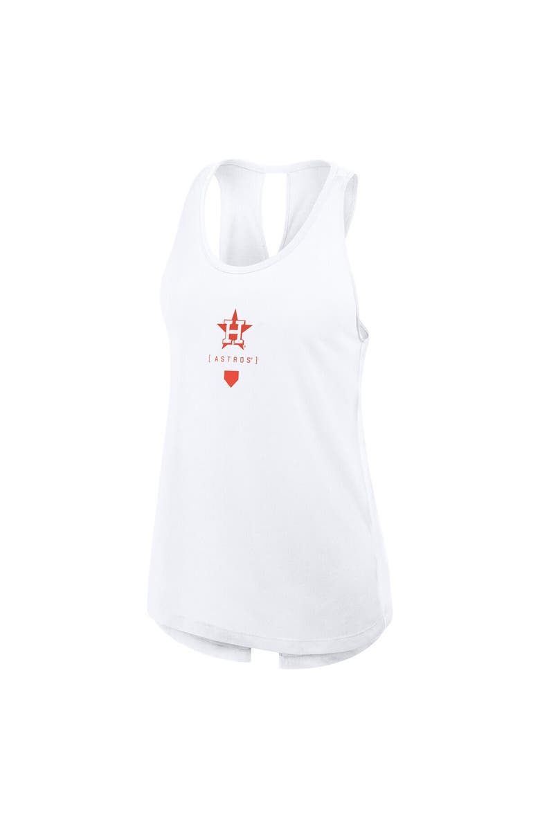 Nike Women's Nike White Houston Astros Crisscross Performance Tank Top, Alternate, color, White