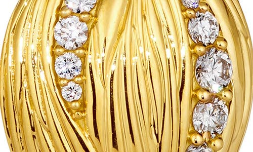 Hueb Onsa Citrine & Diamond Drop Earrings In Yellow Gold
