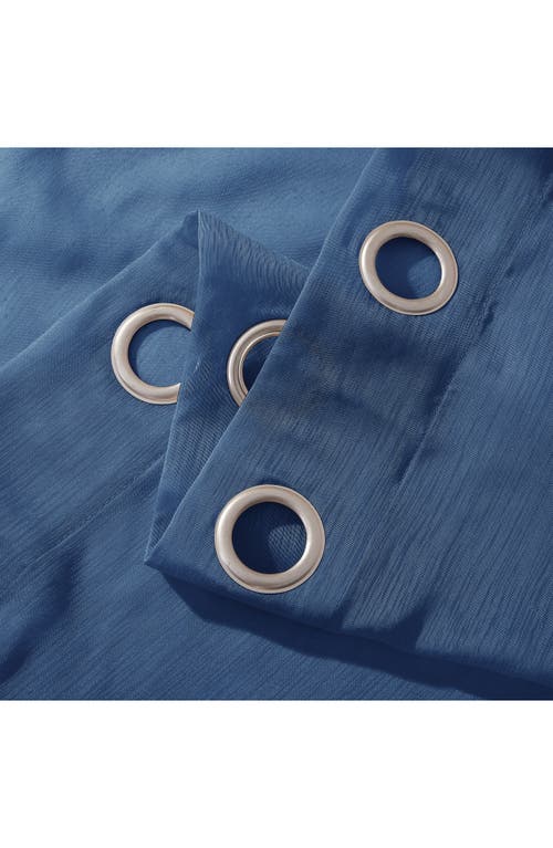 Dainty Home Set Of 2 Sheer Curtain Panels In Blue
