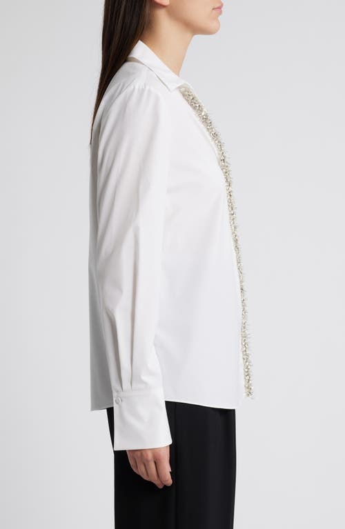 Kobi Halperin Gabbay Embellished Button-down Blouse In Ivory