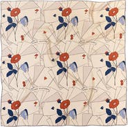 Lost Pattern "Camellia" Large Silk Square Scarf