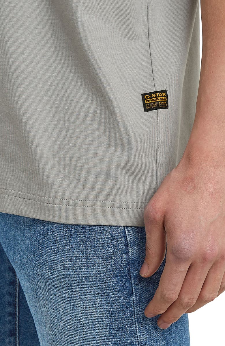 G-STAR Color Shift Old Skool Box Logo Organic Cotton Graphic T-Shirt, Alternate, color, Grey Alloy