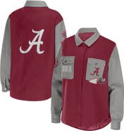 WEAR by Erin Andrews Women's WEAR by Erin Andrews Crimson Alabama Crimson Tide Button-Up Shirt Jacket