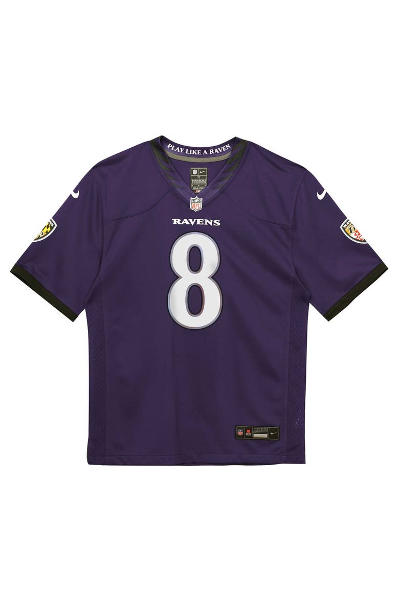 Infant Nike Lamar Jackson Purple Baltimore Ravens Team Game Jersey, Alternate, color, Purple
