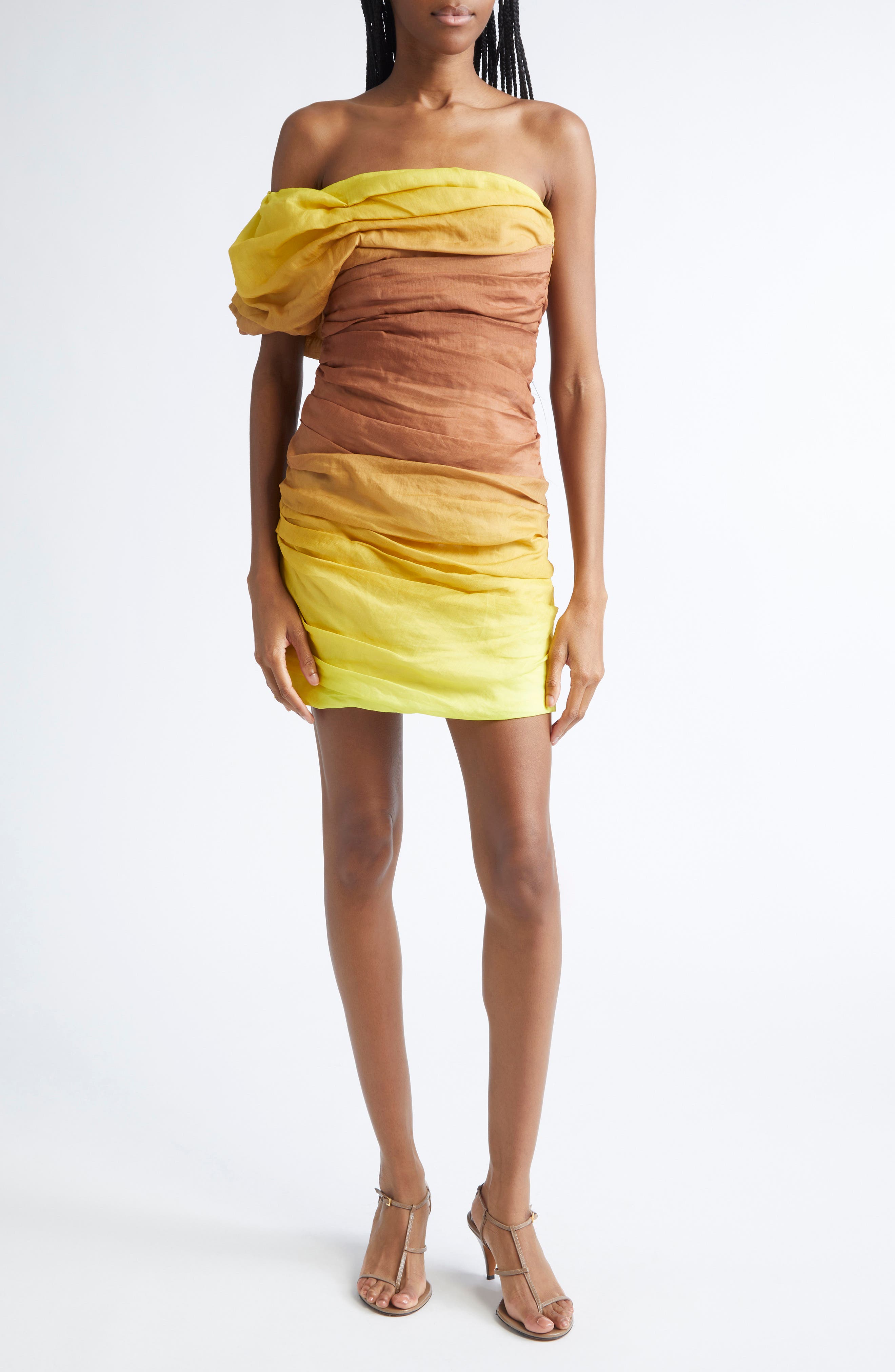 A.L.C. Kyler Ruched Strapless Cocktail Dress