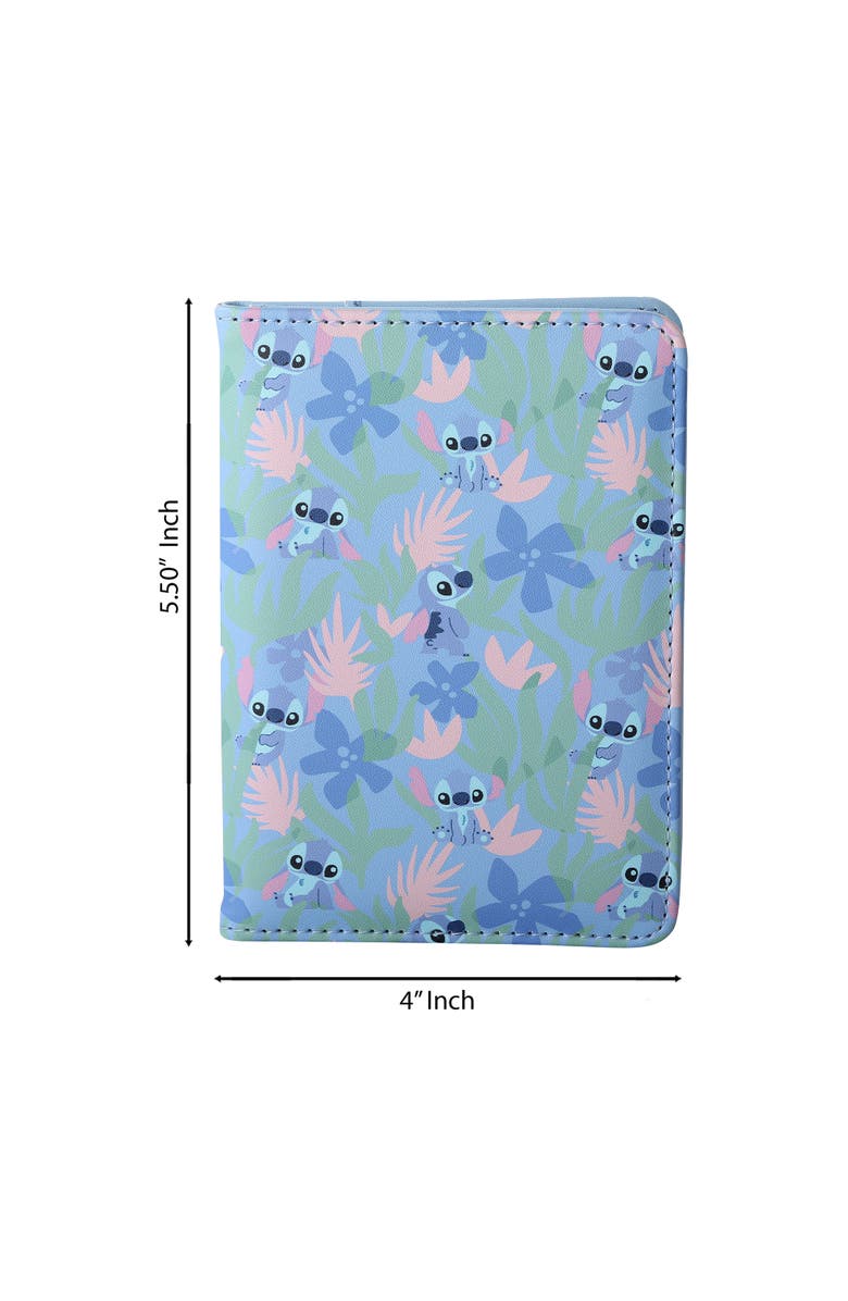 Disney Stitch Light Tropical Passport Case, Alternate, color, Light Blue