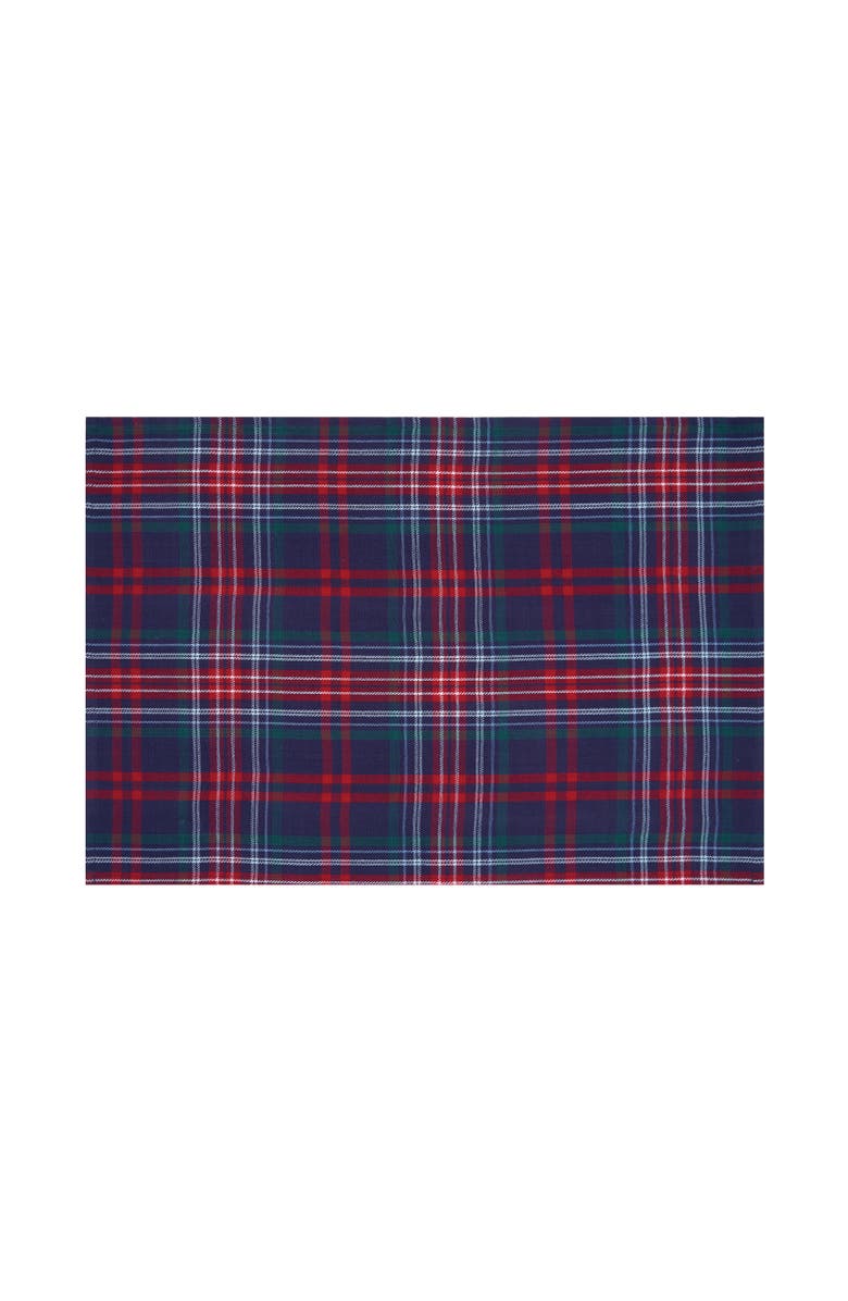 C&F Home 27' X 18" Douglas Plaid Woven Cotton Kitchen Dish Towel Red White and Blue Plaid, Alternate, color, Red