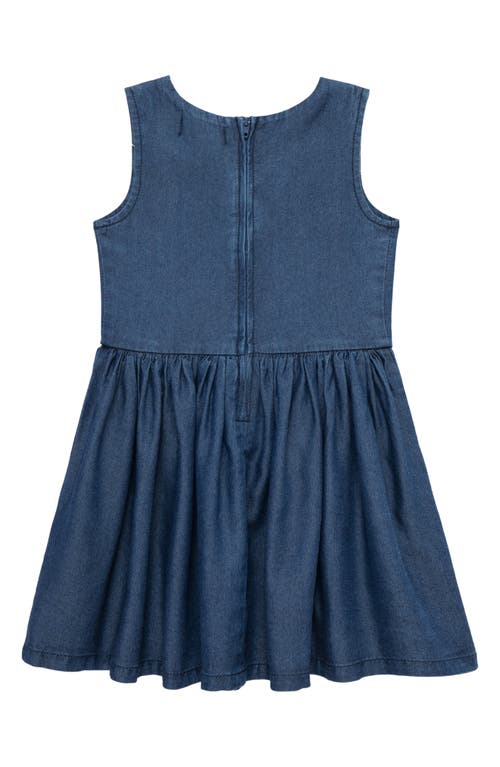 Peek Aren't You Curious Kids' Groovy Flowers Sleeveless Dress In Med Stone
