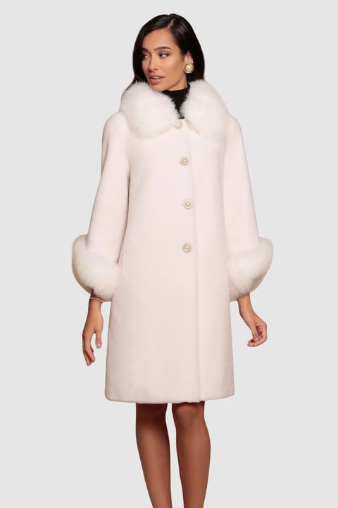 Monroe Wool And Faux Fur Teddy Coat