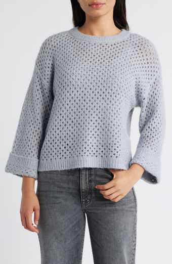Wit & Wisdom Open Stitch Cuffed Sweater