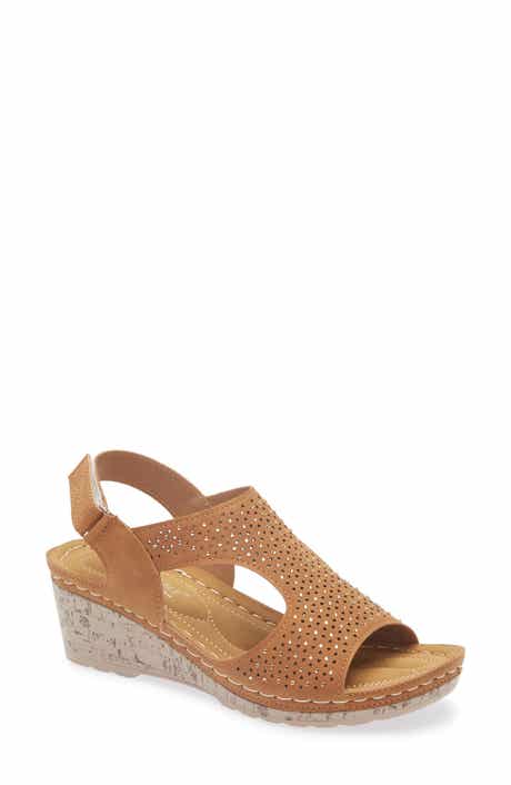 EXTREME BY EDDIE MARC Wedge Slingback Sandal