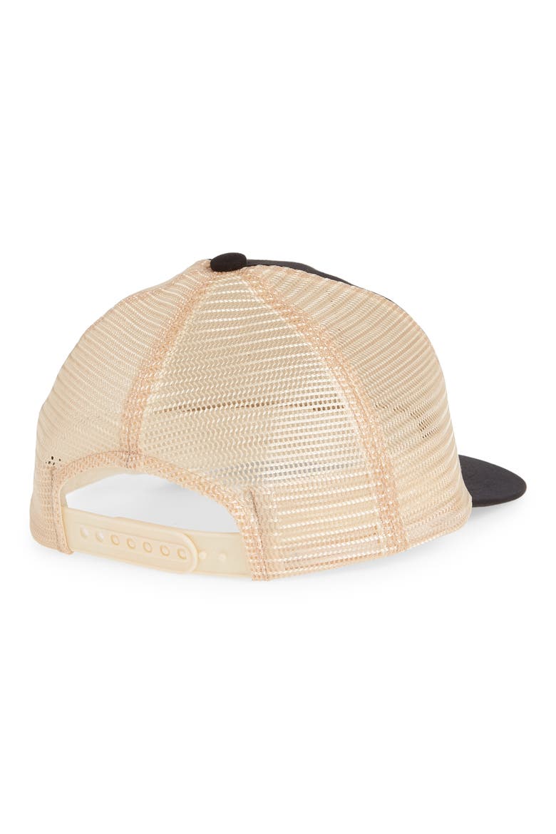 Goodyear II Logo Trucker Hat, Alternate, color, BLACK