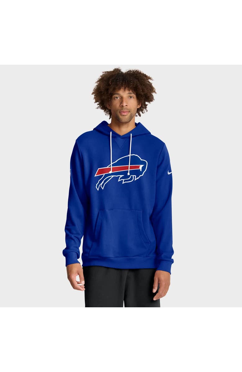 Nike Men's Nike Royal Buffalo Bills Sideline Initial Home Performance Pullover Hoodie, Alternate, color, Royal