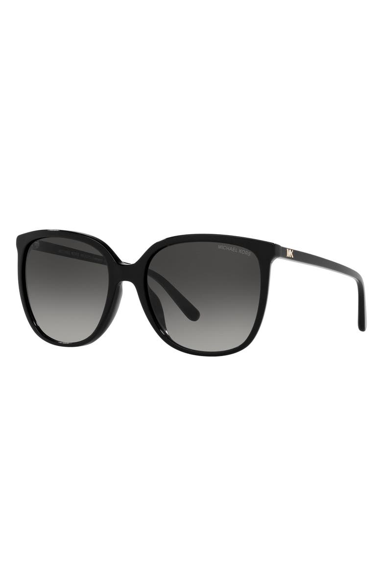 Michael Kors 57mm Gradient Cat Eye Sunglasses, Alternate, color, Black