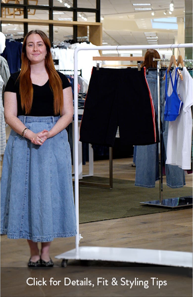 Sevigney Side Stripe Long Shorts, sales video thumbnail