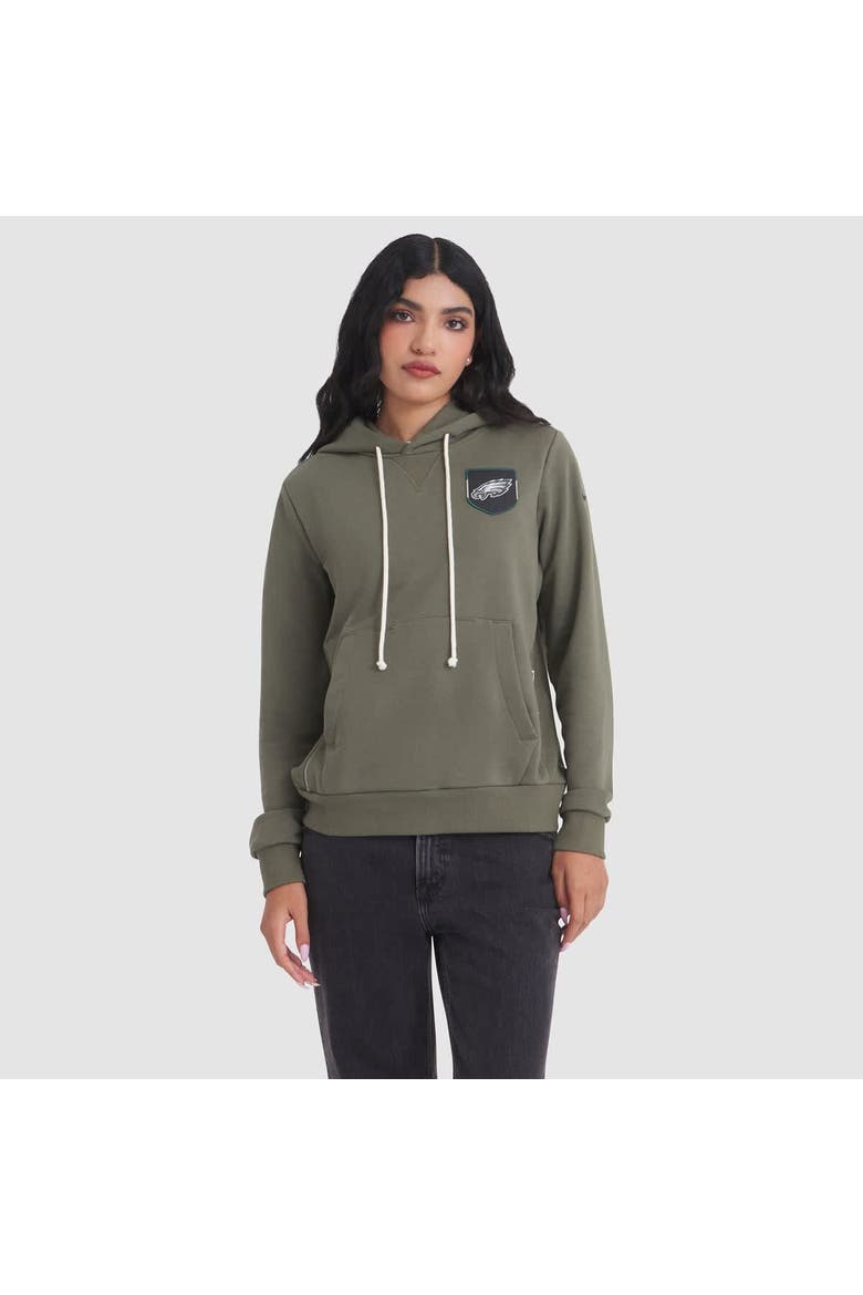 Women's Nike Olive Philadelphia Eagles 2025 Salute to Service Sideline Standard Issue Dri-FIT Hoodie, Main, color, Olive