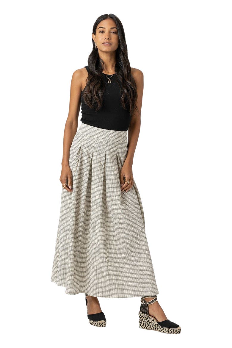 Eliza Pleated Skirt, Main, color, White